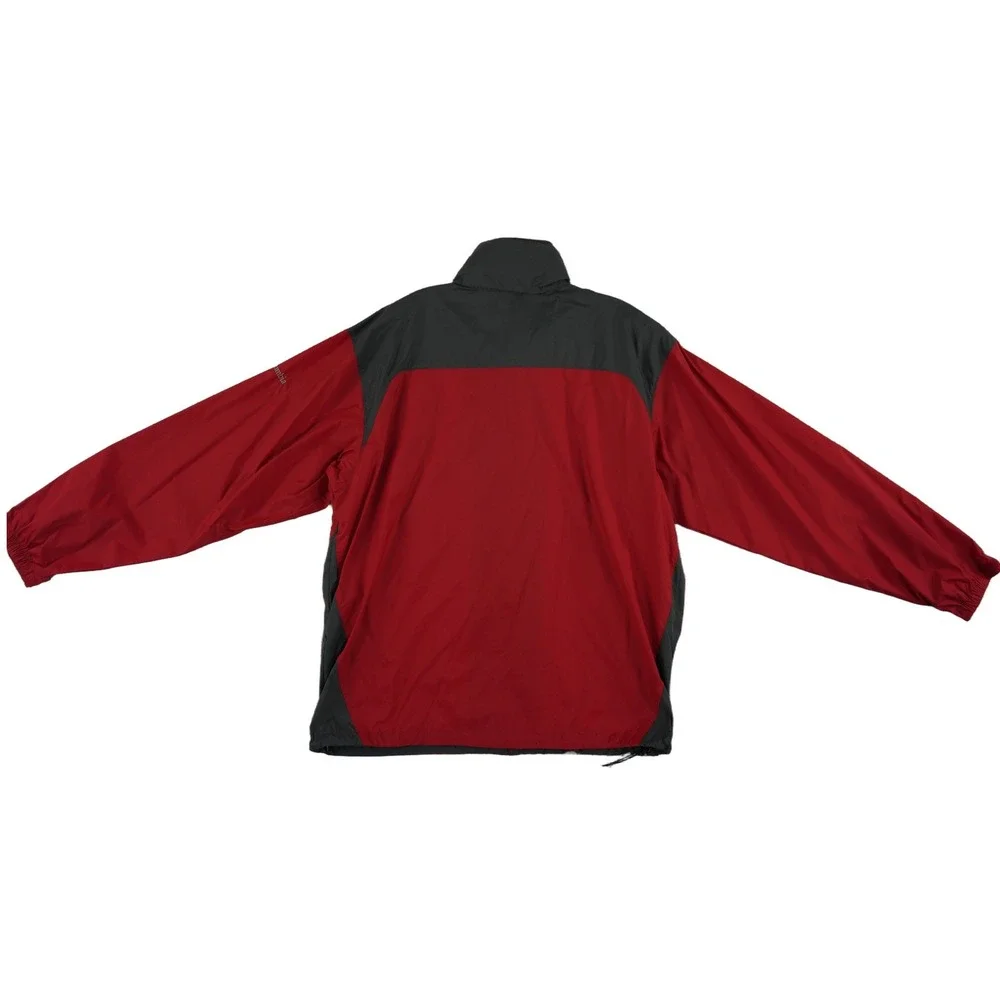 Columbia Windbreaker Jacket Men's Size XL Red Grey Cincinnati Bearcats Full Zip